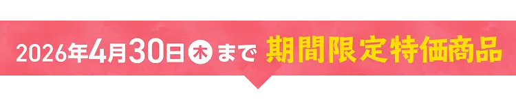 2026年4月30日 木 まで 期間限定特価商品